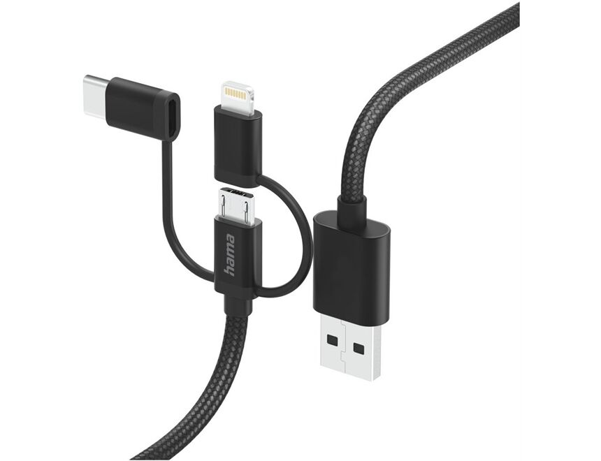 Hama 201536 3in1 Ladekabel (1,5m)