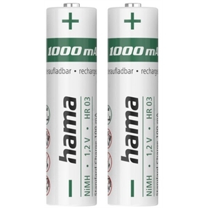 Hama 223523 NiMH AAA Akku (1.000mAh) 2er