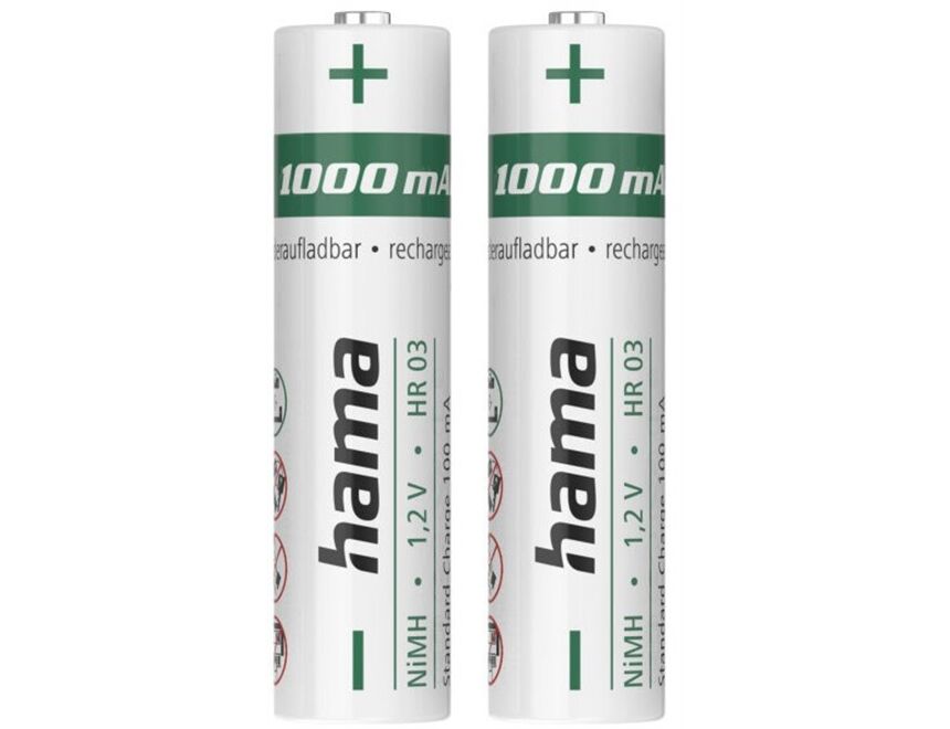 Hama 223523 NiMH AAA Akku (1.000mAh) 2er