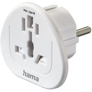 Hama 223455 Reiseadapter (Welt>Europa)