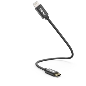 Hama 00201601 Ladekabel USB-C>Lightning (0,2m)