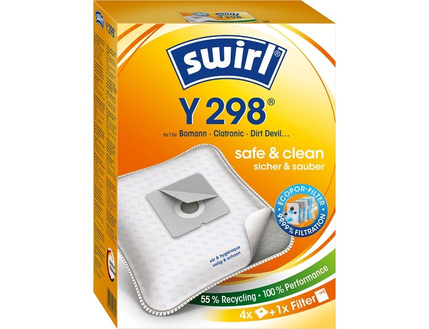 Swirl Staubsaugerbeutel Y 298 (Y 198) MP Plus AirSpace
