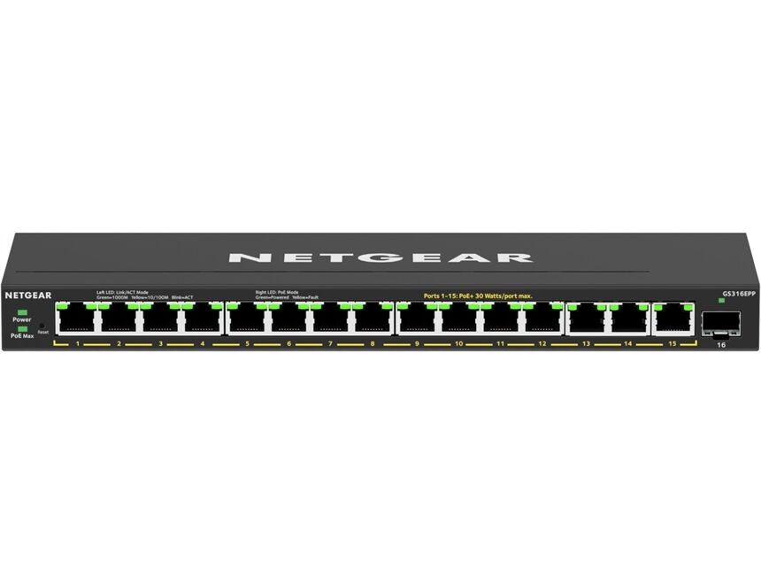 Netgear GS316EPP 16-Port