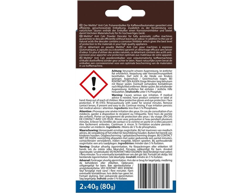 Melitta Entkalker (2 Sachets)