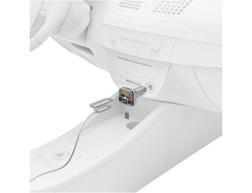 Hama 14165 FM-Transmitter mit Bluetooth und Freisprechf