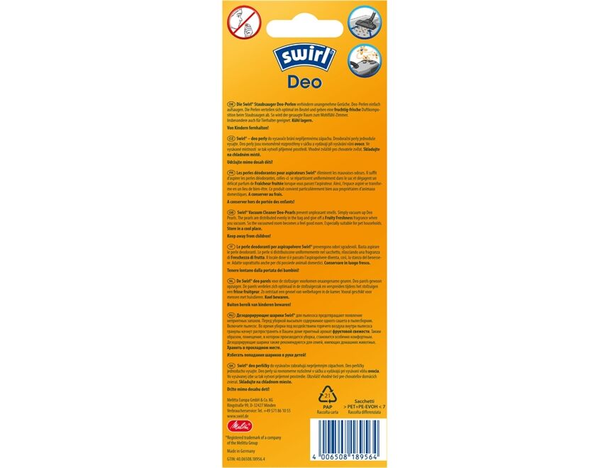 Swirl Staubsauger-Deo Perlen, fruchtige Frische