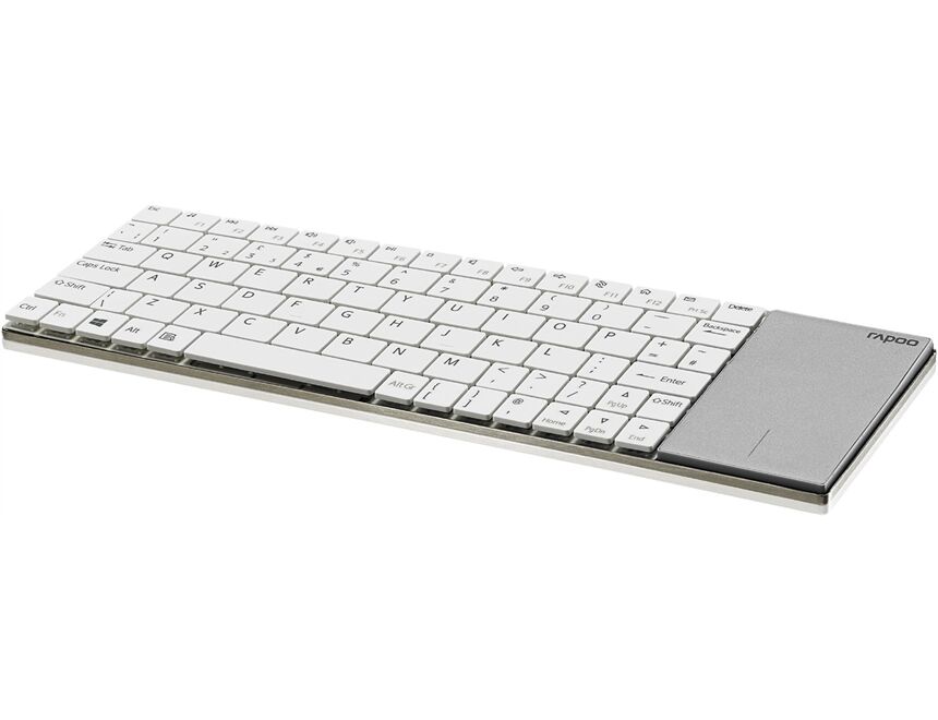 Rapoo 180231 E2710 Wireless Multimedia Tastatur weiß