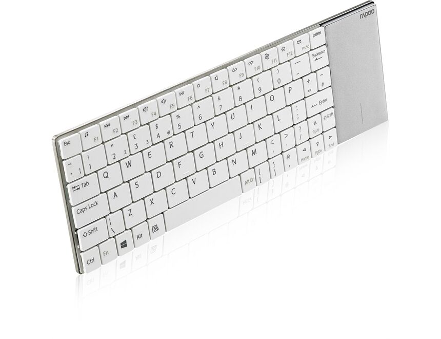 Rapoo 180231 E2710 Wireless Multimedia Tastatur weiß