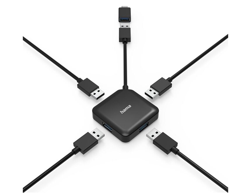 Hama 200116 USB-3.2 Gen1 Hub 4 Ports