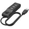 Hama 200118 USB-A-Hub 4 Ports mit Schalter