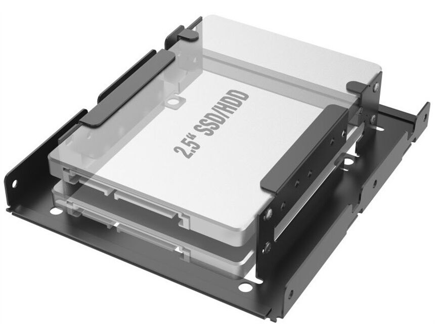 Hama 200759 Einbaurahmen 2x 2,5" auf 3,5"