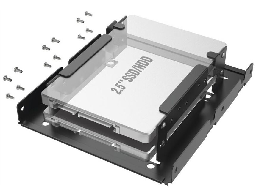 Hama 200759 Einbaurahmen 2x 2,5" auf 3,5"