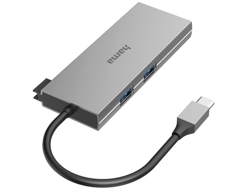 Hama 200110 USB-C-Multiport-Adapter 6 Ports