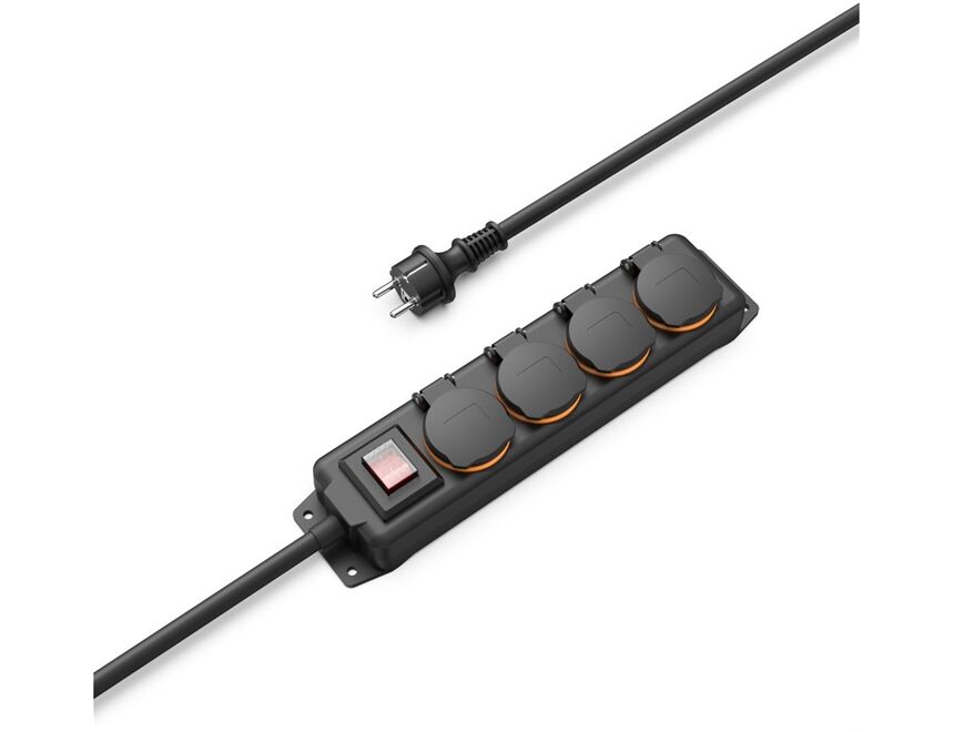 Hama Steckdosenleiste 4-fach (4m)