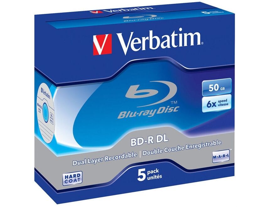 Verbatim BD-R DL 50GB 6X (5er Jewel Case)